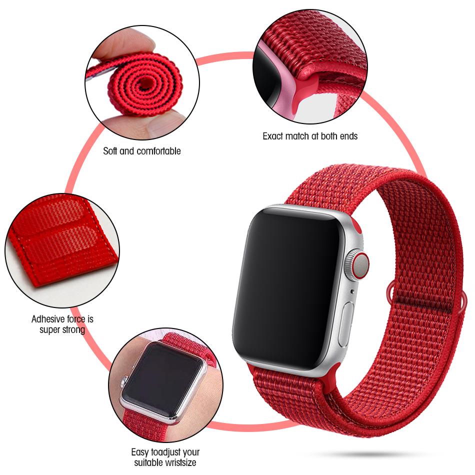 45mm/49mm New Edition Sport Nylon Fabric Adjust Strap For iWatch Series 8/7 Smartwatch. 