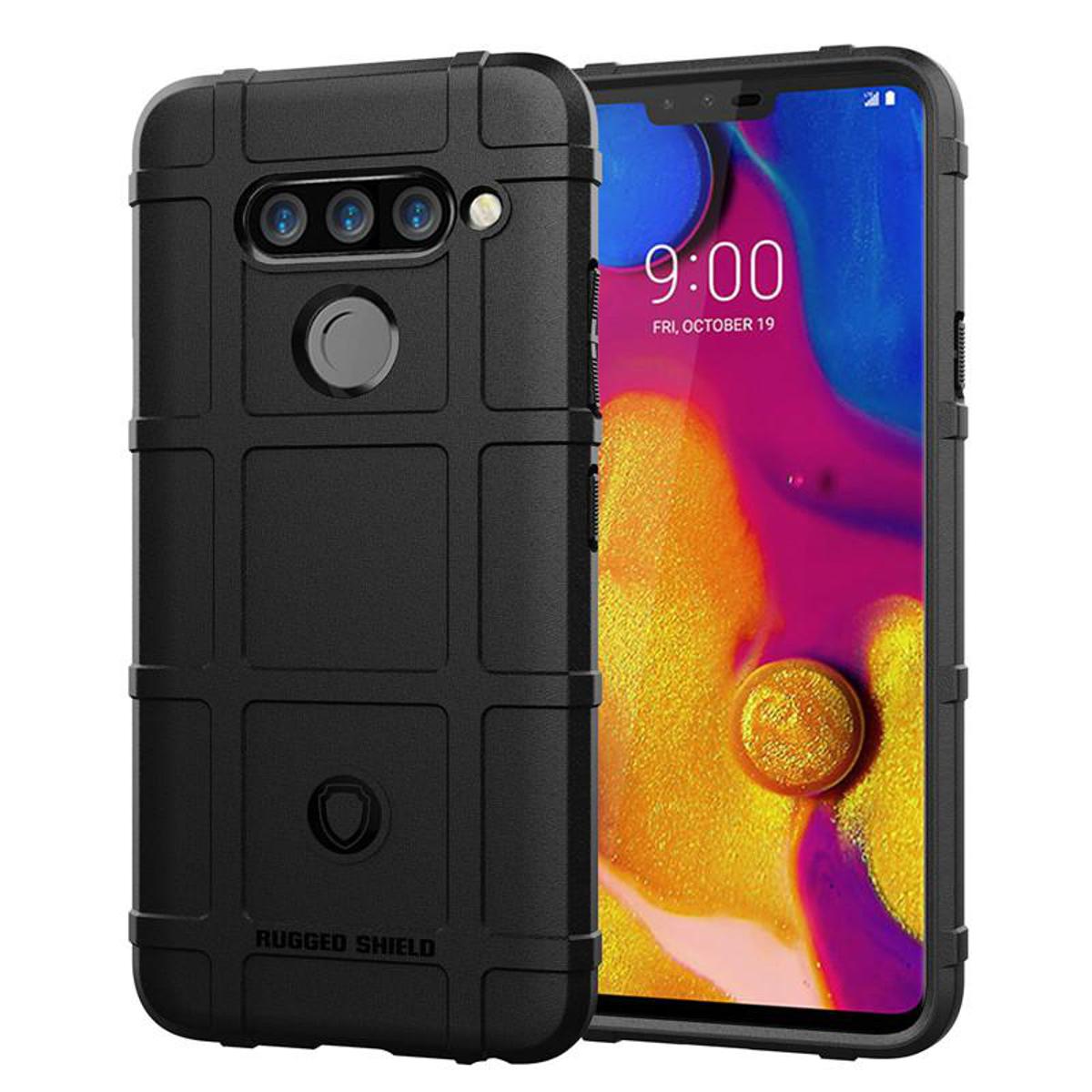 Rugged Shield Silicone Case For LG V40 / LG V40 ThinQ Cases Military Heavy Duty Protect Phone Cover