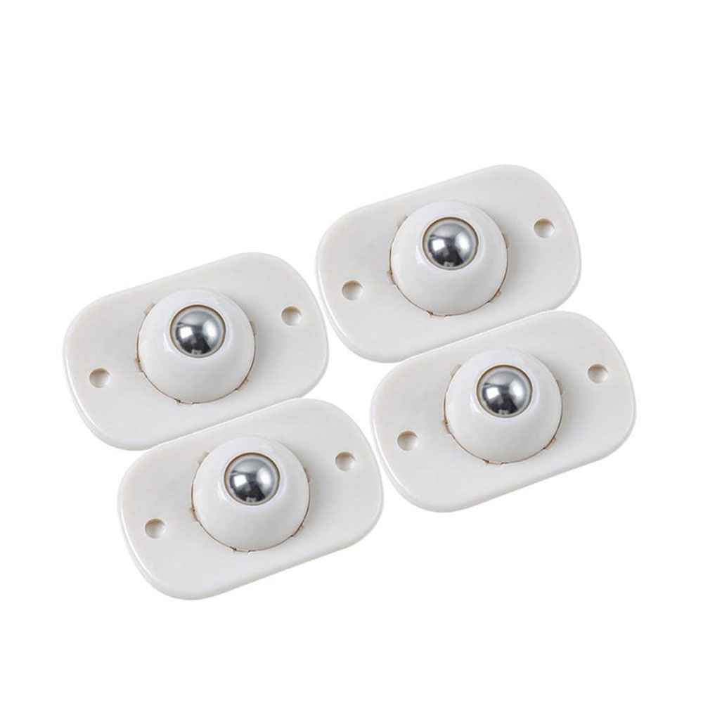 4x self-adhesive mini pasta swivel caster, universal caster under storage box