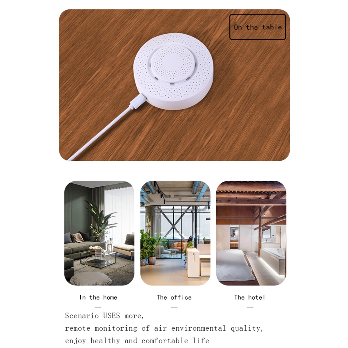 Zigbee Tuya 3.0 Air Housekeeper Temperature Humidity Detector 5 in 1 Formaldehyde VOC Co2 Temperature Humidity Detector Sensor. 