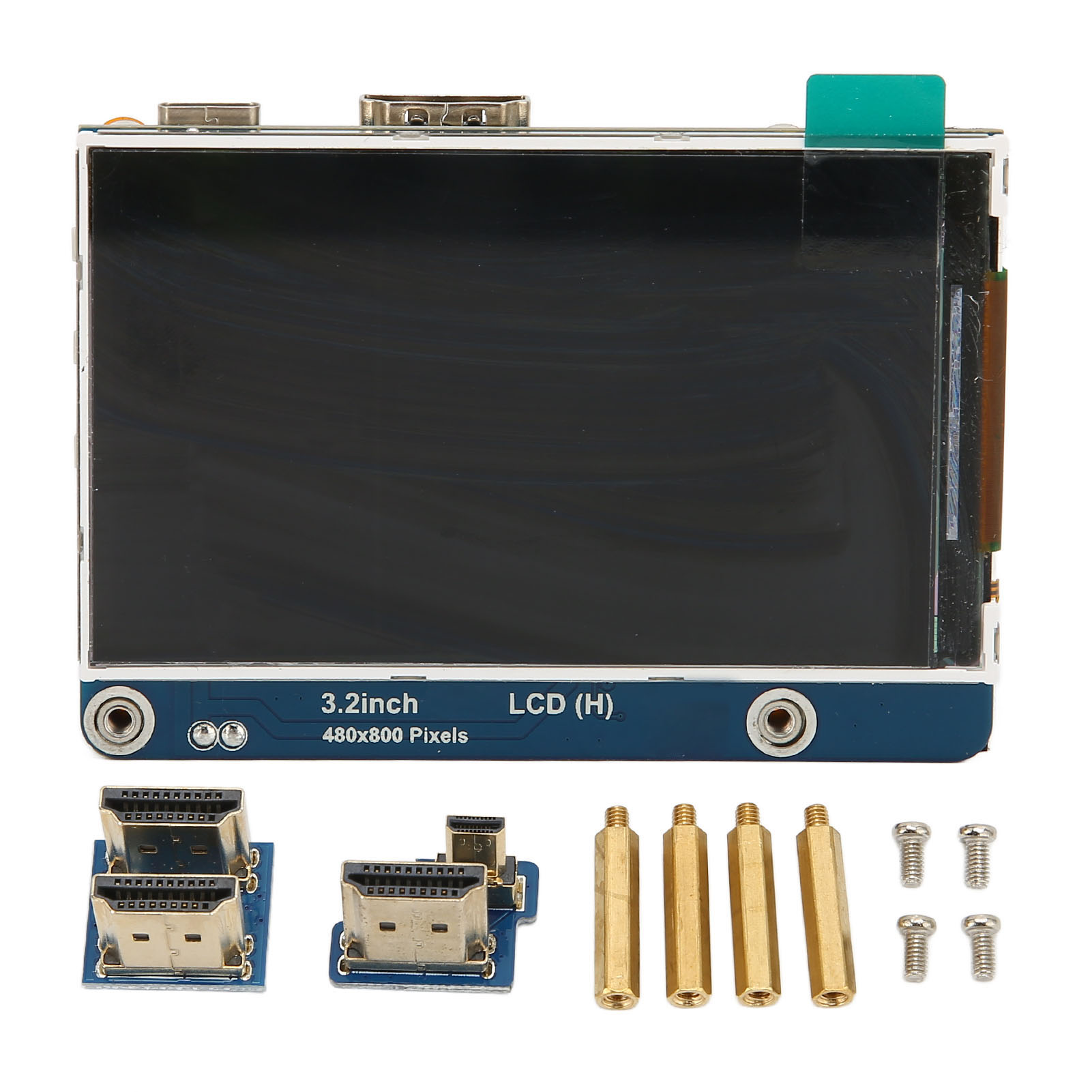 3.2in Display for Raspberry Pi High Definition Multimedia Interface HD IPS Regulable Brightness 480P Display. 