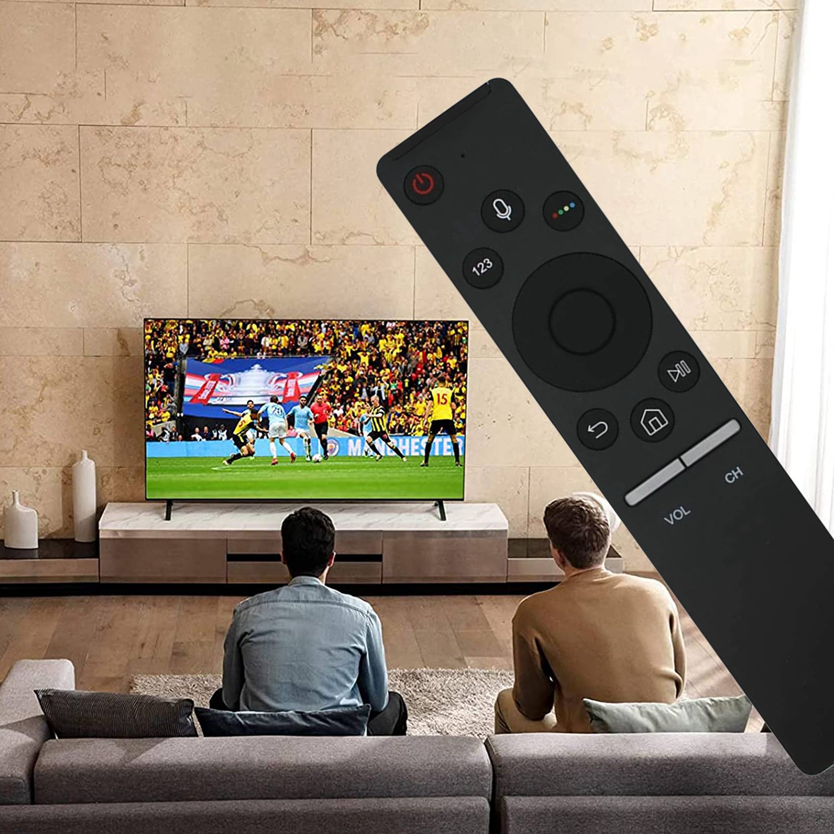 1 Piece for NEW Black TV Remote Control for Samsung TV BN59-01241A BN59-01265A BN59-01259E BN59-01260A Voice Remote Control Replacement. 