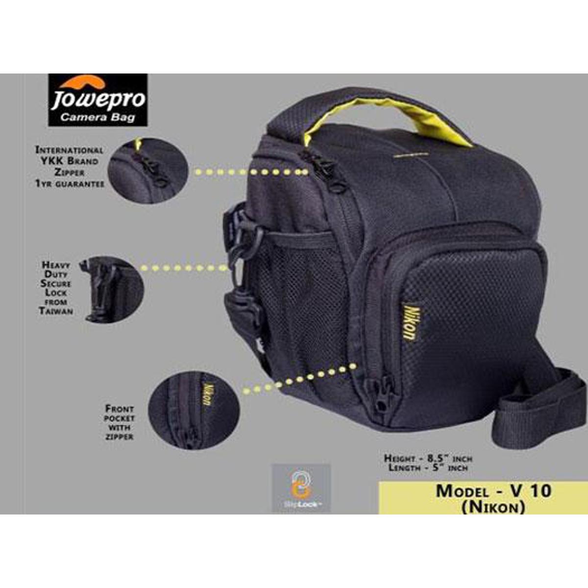 Nikon V10 - DSLR Camera Bag - Black&Yellow - Dslr Camera - Dslr Camera