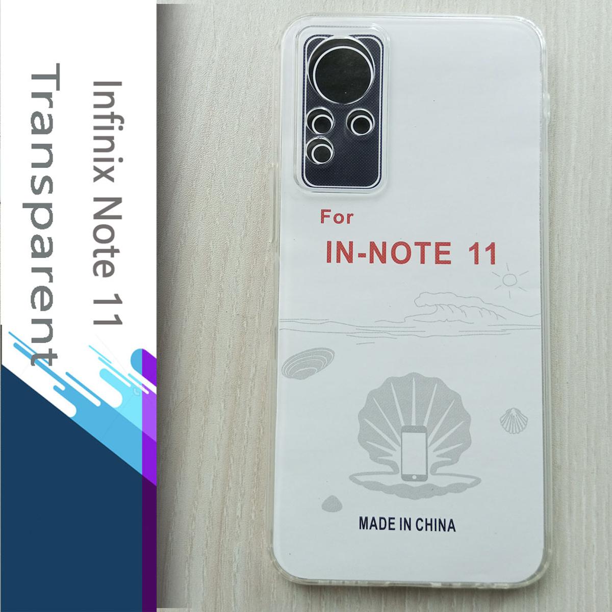 infinix note 11 transparent back cover