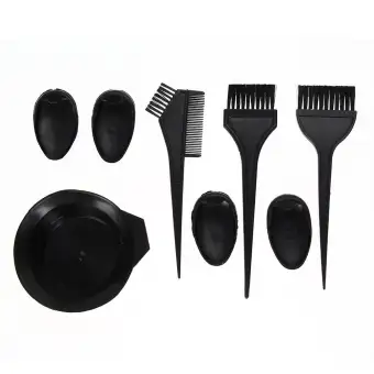 Hair Salon Bowl Brush Oreilles Two Sides Comb Set For Diy Hair