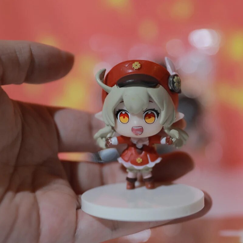 6-16cm Anime Genshin Impact Action Figure PVC Toy Paimon Figure Sitting Position Collectible Model Doll. 
