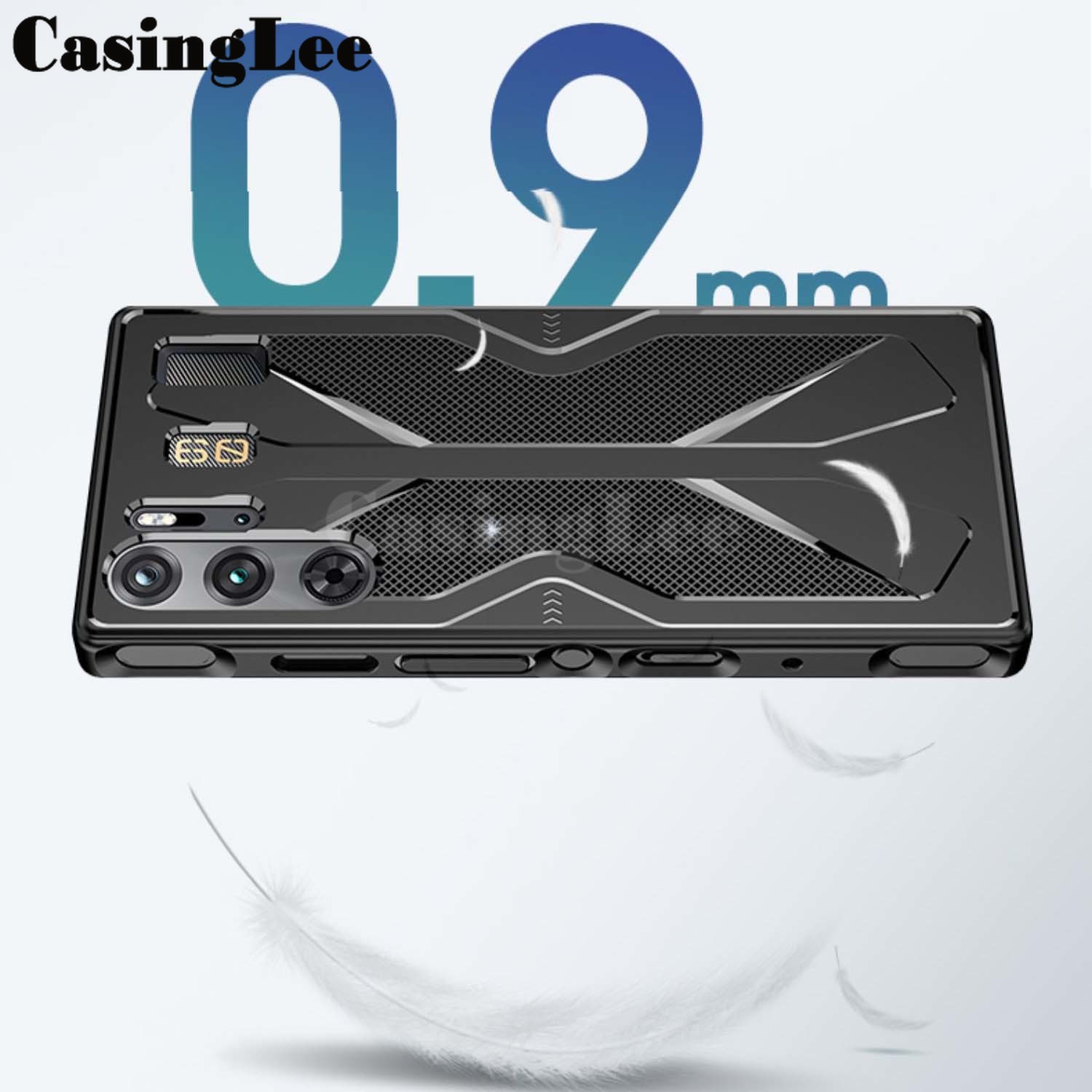 For Nubia Redmagic 9 Pro Case Heat Dissipation Cover Soft Back PC Hollow Breathe Nubia Redmagic9 Red Magic 9 Pro. 