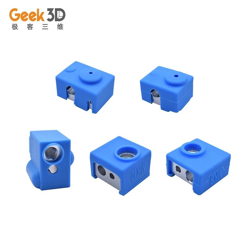 【3C VictoryEagle】MK7/MK8/MK10 Silicone Cover Heater Block Case Insulation cover Heated Block Warm Cover For 3D Printer. 