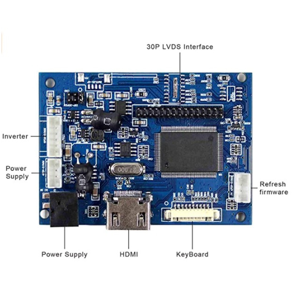 【Fashion】AV LCD Controller Board 15.6Inch B156XW02 LP156WH2 1366X768 with Remote 40Pin Signal Keyboard Cable. 