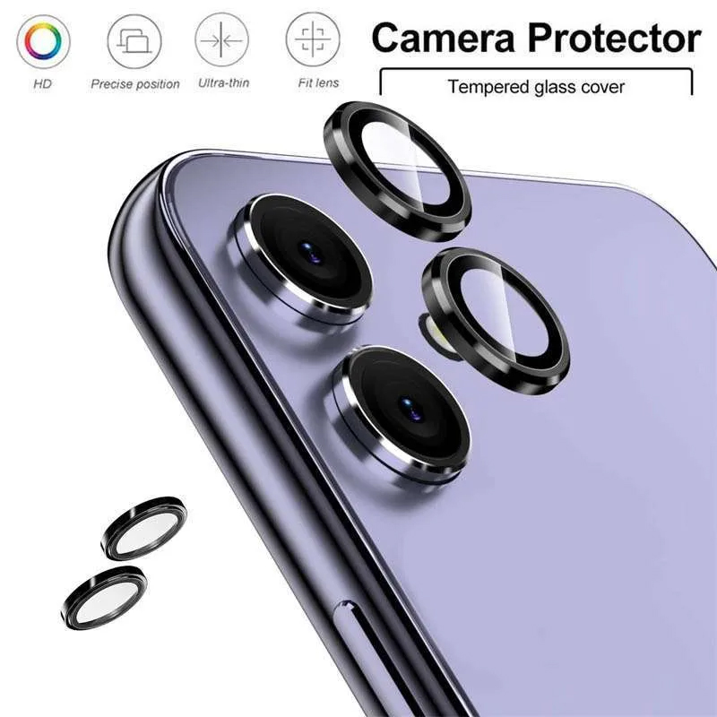 For Samsung Galaxy A05 Camera Ring Metal Frame Camera Ring Case Glass Protector Camera Lens Shield Camera Lens Ring Case