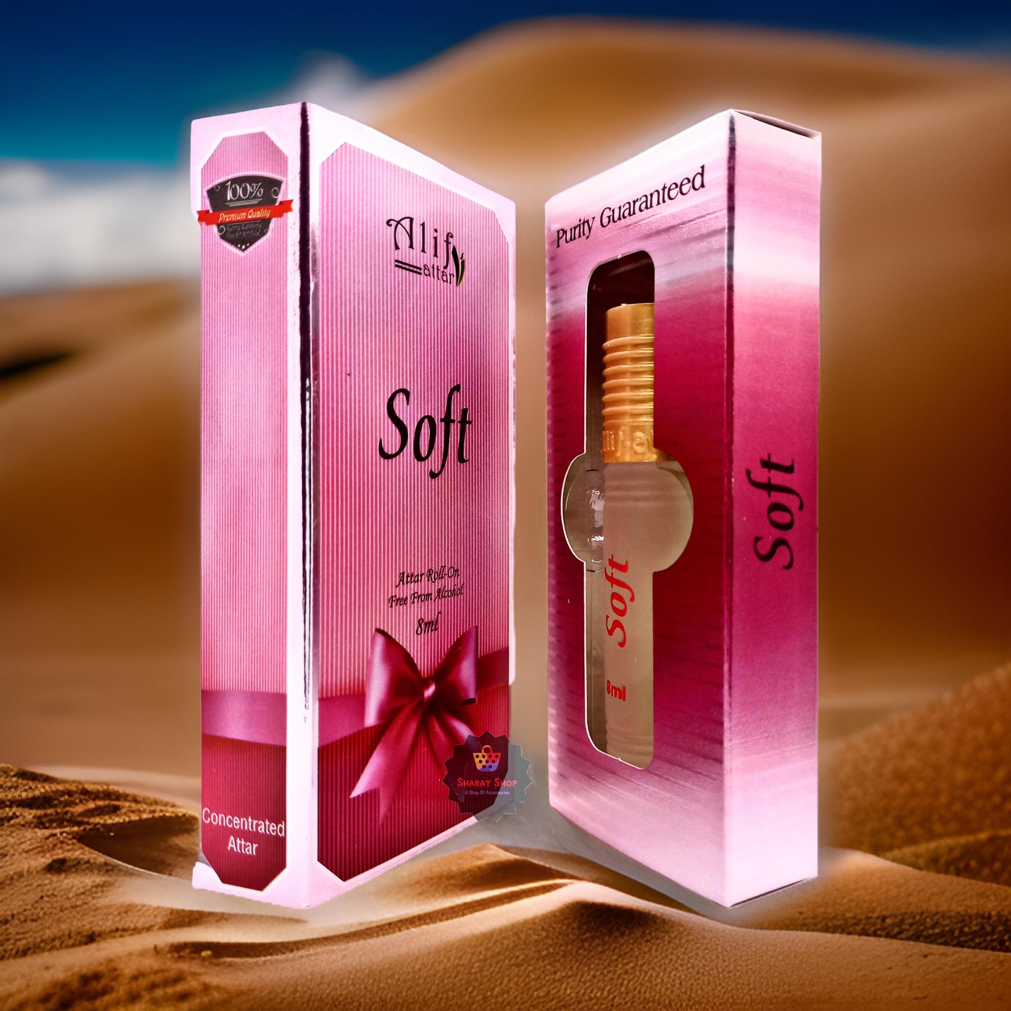 Soft By Alif Attar Long Lasting Roll On Non Alcoholic Perfume (হালাল) - 8ml. 