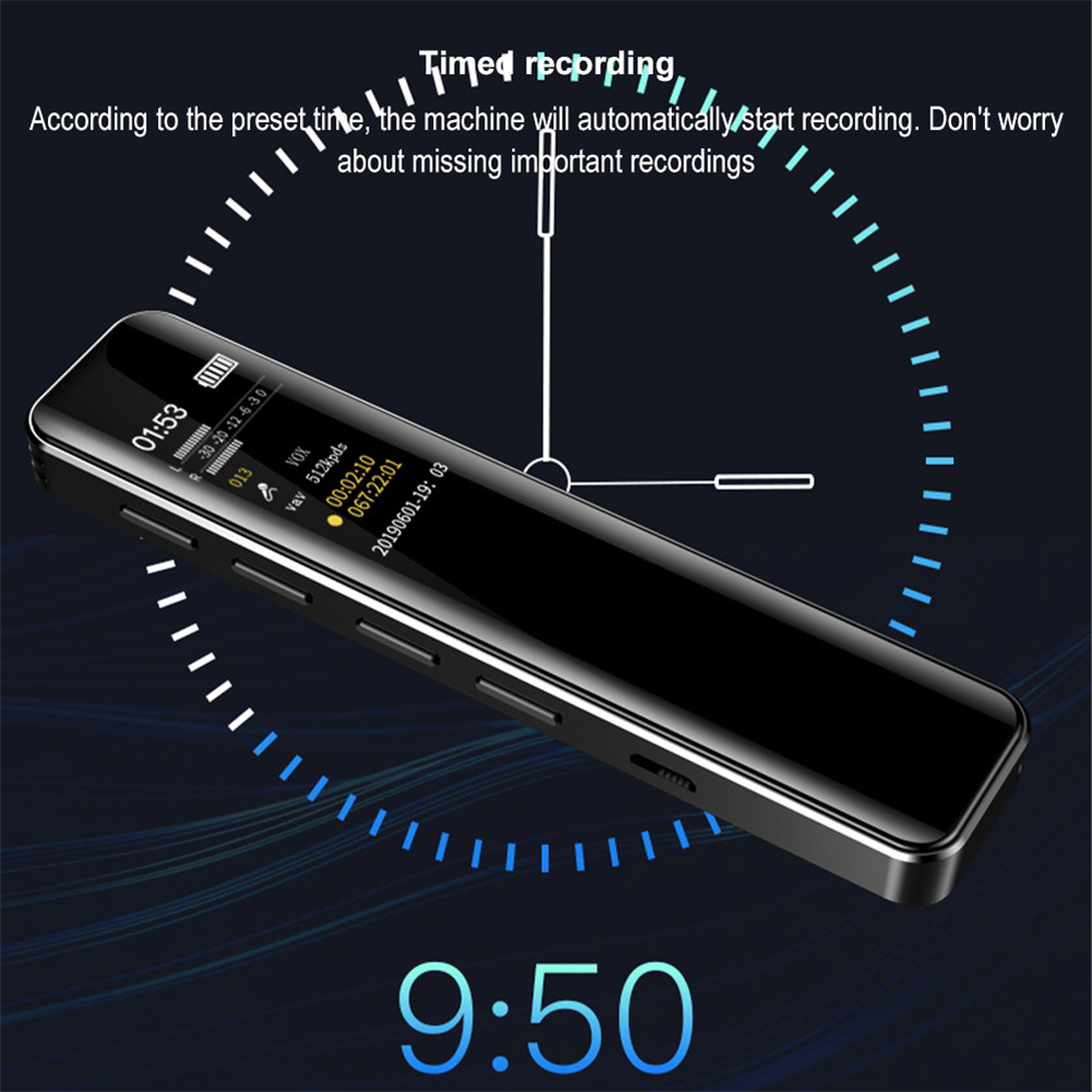 C8 Digital Voice Recorder 50M Long Distance Voice Activated Recorder With Accelerate Function Dictaphone. 