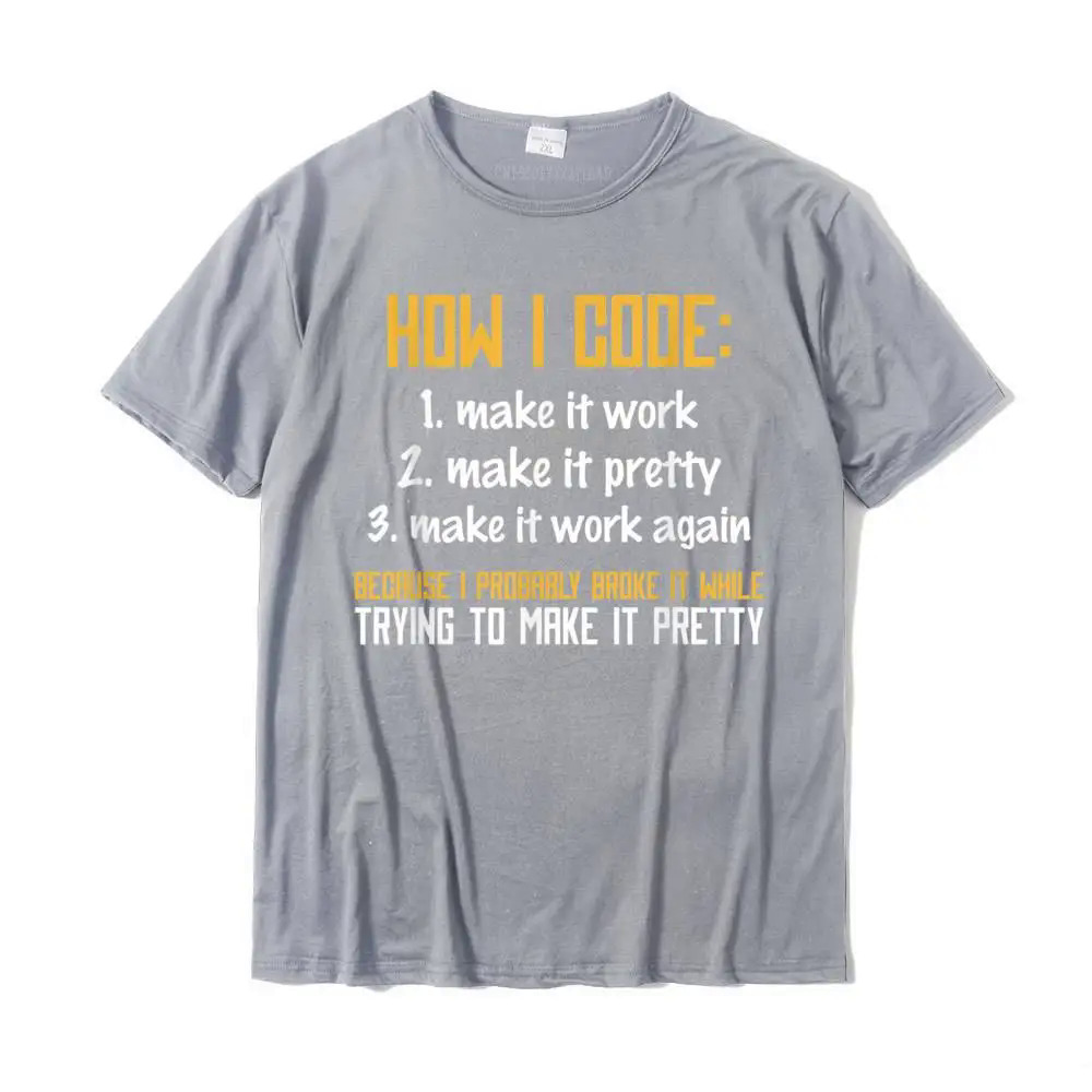 Programmer Coder Developer Programming Coding T-Shirt Simple Style Tops Shirt For Men Slim Fit Cotton Tshirts Summer. 