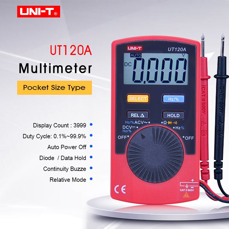 UNI-T UT120A Pocket Size Digital Multimeter - Kings Trading. 