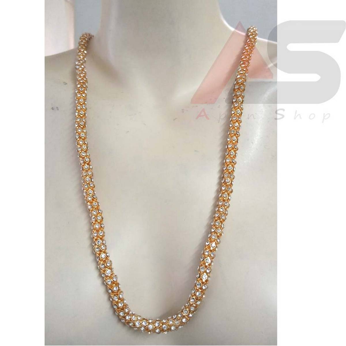Long Chain Sharee Mala Gold Plated 