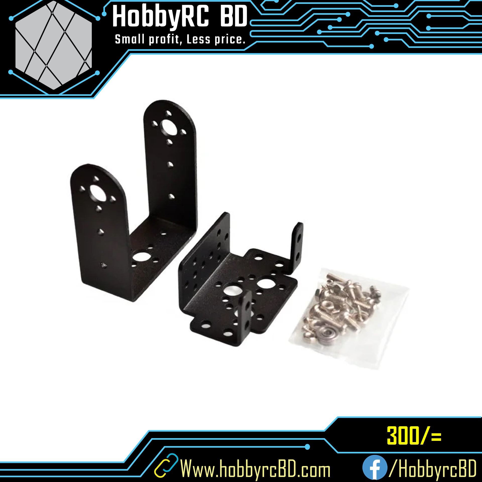 Servo Mount Brackets For MG995 MG996 Servo Motor
