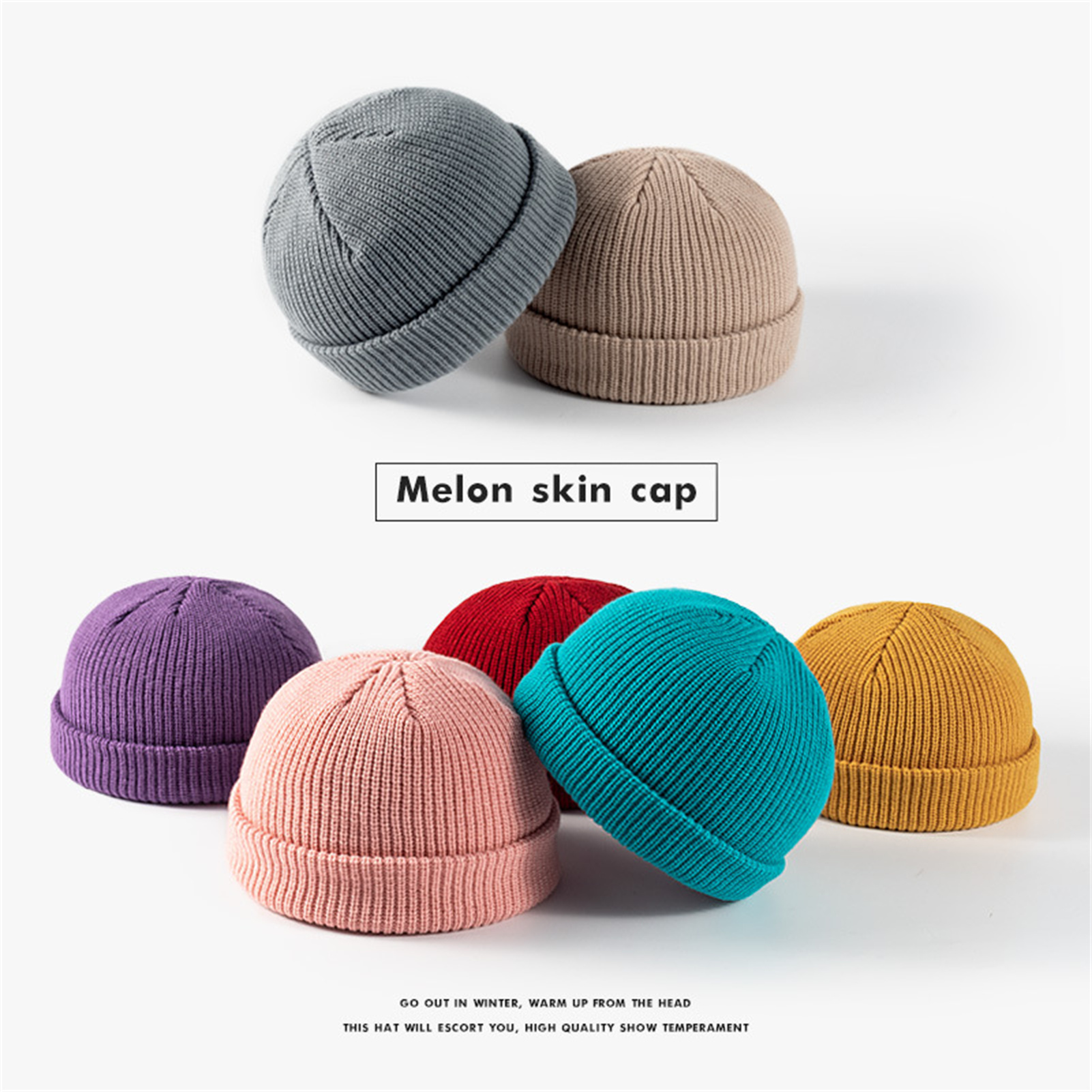 Skullcap High Elastic Warm Brimless 