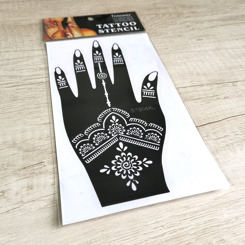 Henna Sticker Mehndi Bridal Tatto Design Waterproof Stencils Reusable 1