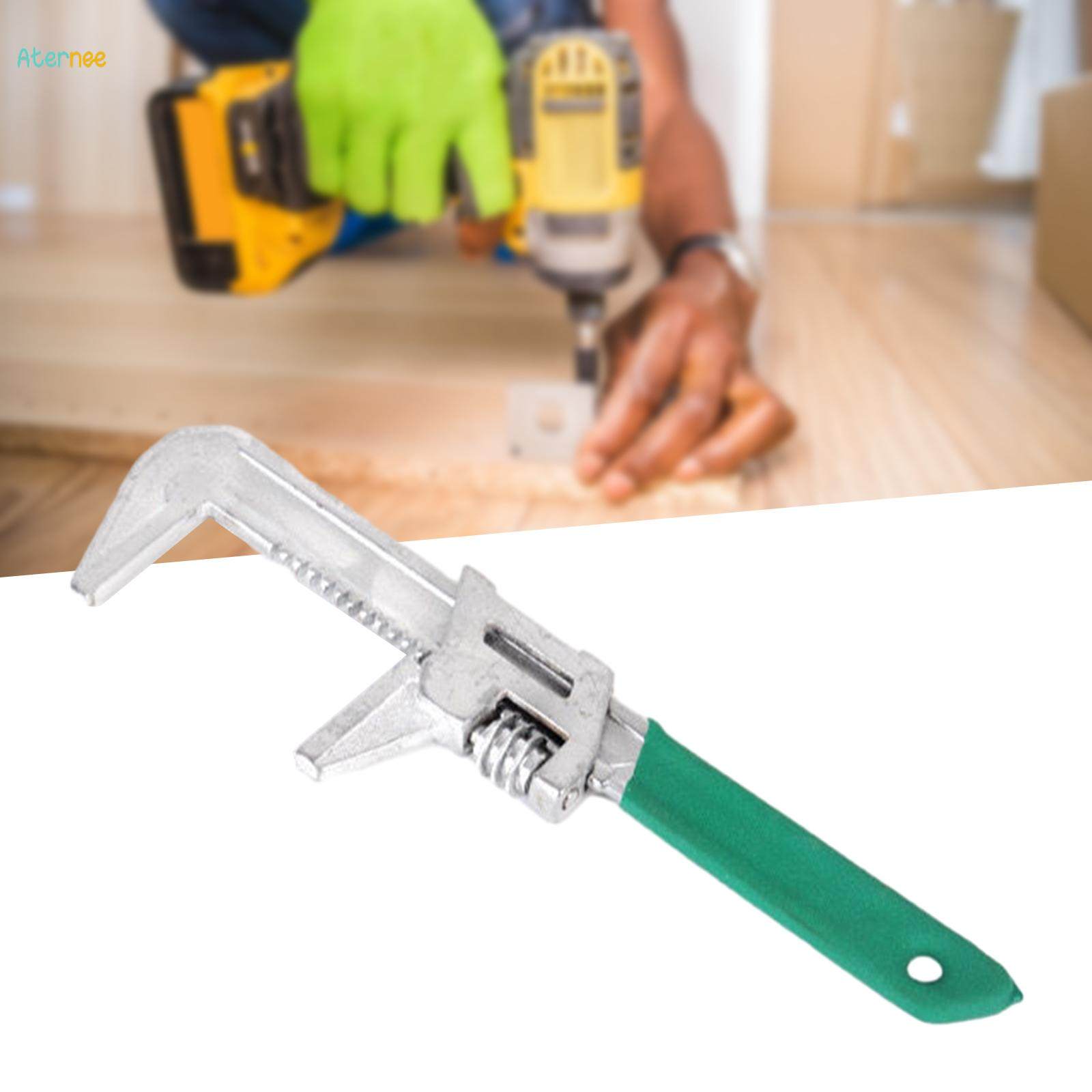 F Type Wrench Adjustable Pipe Wrench Wide Opening Spanner for DIY Project 75mmx280mm. 
