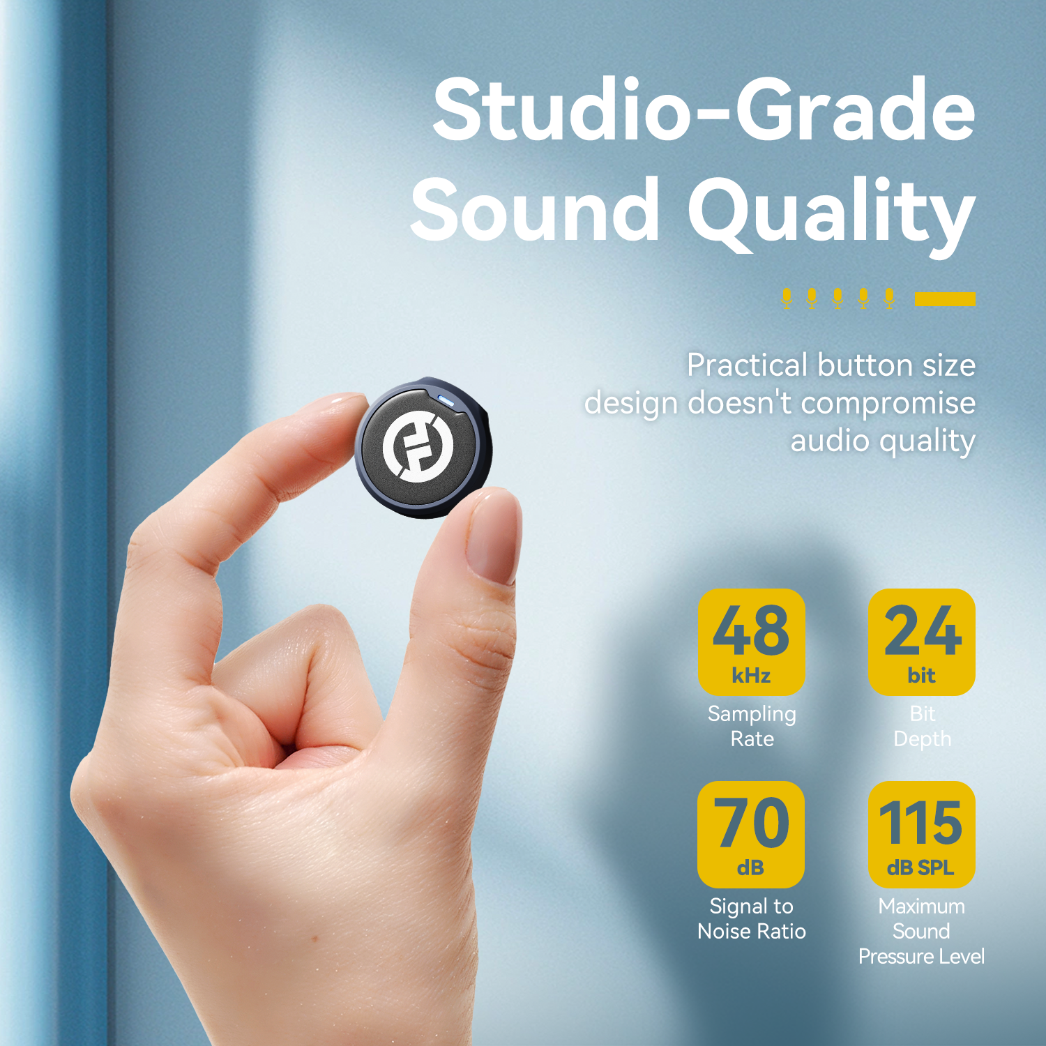 Hollyland Lark M2 Wireless Lavalier Microphone for iPhone Camera 300m Range Noise Cancellation 30H Battery for Photography Vlog. 