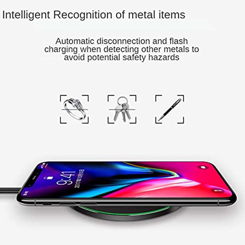 15W Wireless Charger USB C Fast Charging Pad Quick Charge QC 3.0 For iPhone 14 13 12 11 XS XR X 8 Samsung S22 S21 S20 S9 S10 S8. 
