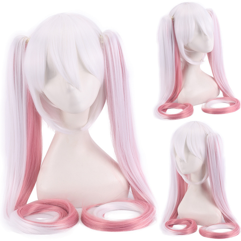 V Home Miku Chibon Sakura Hatsune Snow Hatsune Sakura Black Rock Fukami Hatsune Miku Wig cosp. 