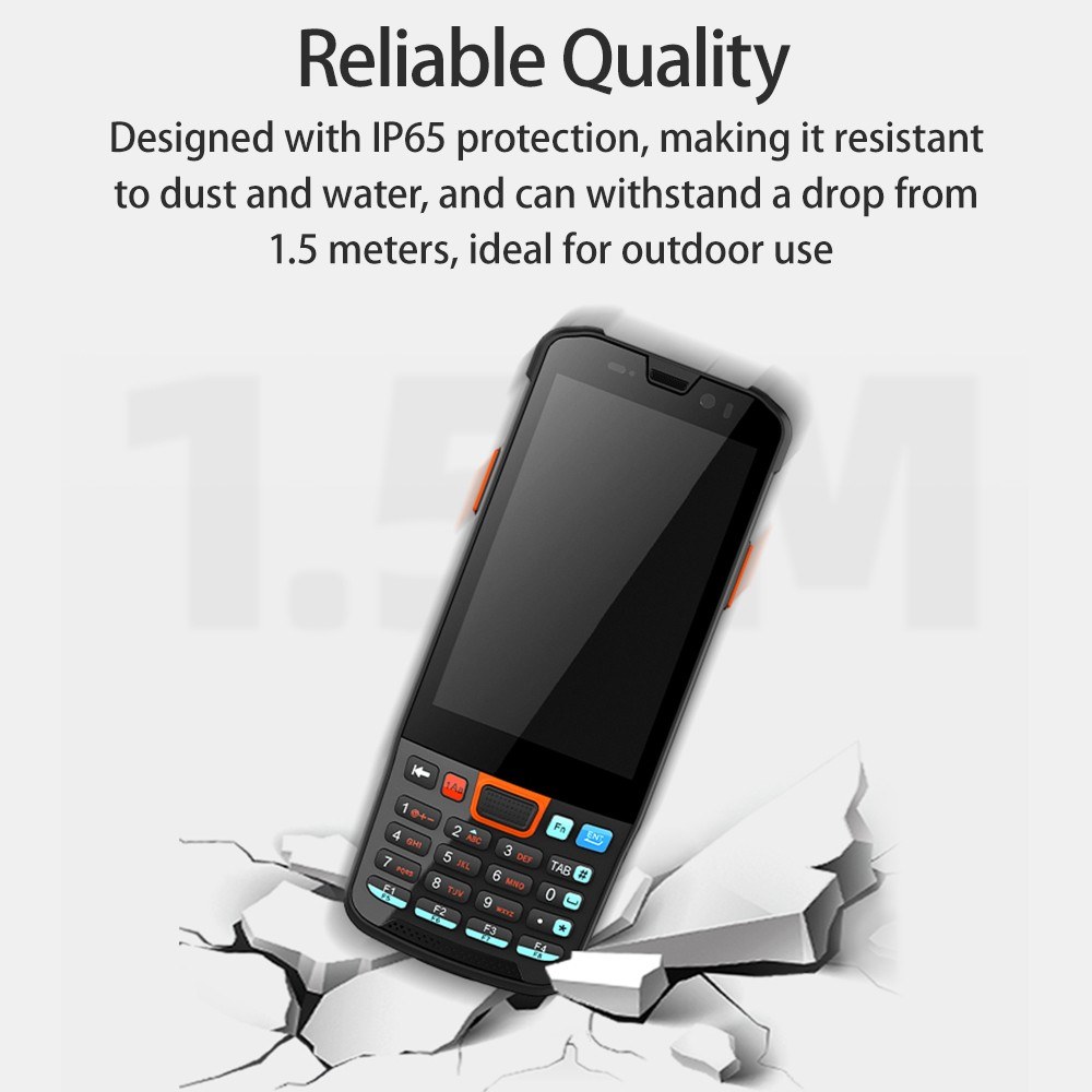 Android 11.0 Barcode Scanner Handheld PDA Terminal with 1D/2D/QR Code Scanning Module. 