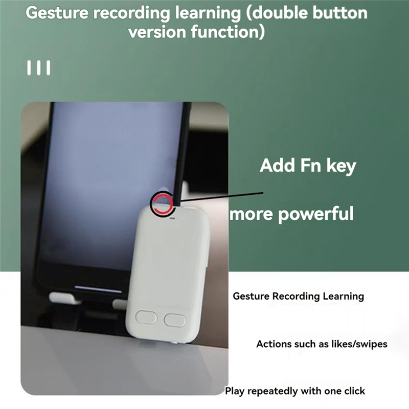 CheerTok Air Mobile Phone Remote Control Bluetooth Wireless Air Mouse CHP03 Multifunction Touch Pad for Android Ios B G. 