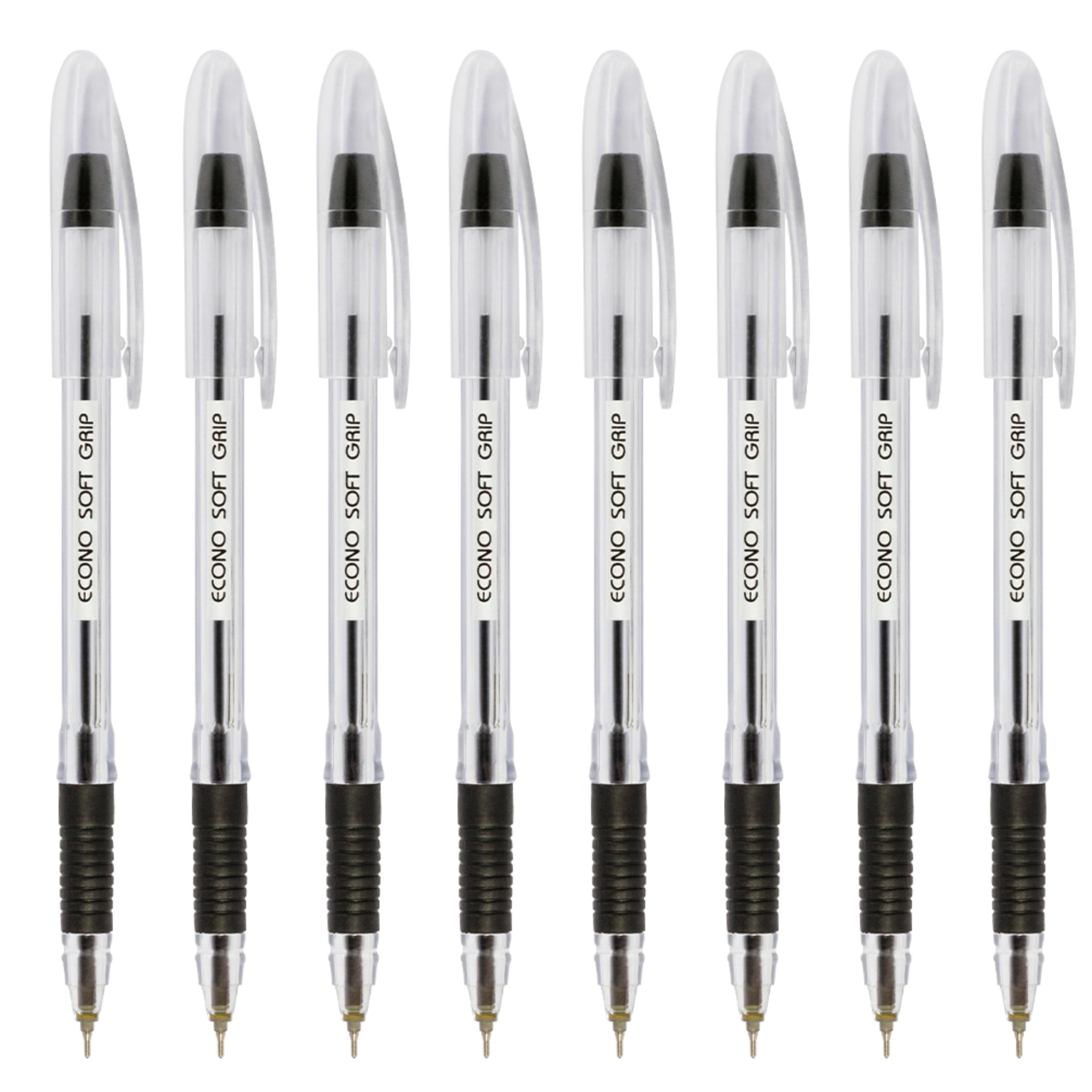 Econo Soft Grip Ball Pen - Pack of 20 pcs pens - Smooth Writing Experience -for Home and Office Use by Econo Brand. 