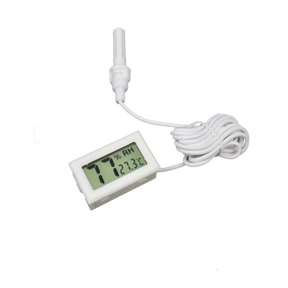 Temperature Humidity Sensor Digital LCD Display With Temperature Humidity Meter Gauge Thermometer Hygrometer Temperature Sensor Outdoor Cables Sensor. 