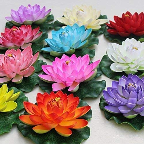 6 PCS Real Artificial Lotus Flower