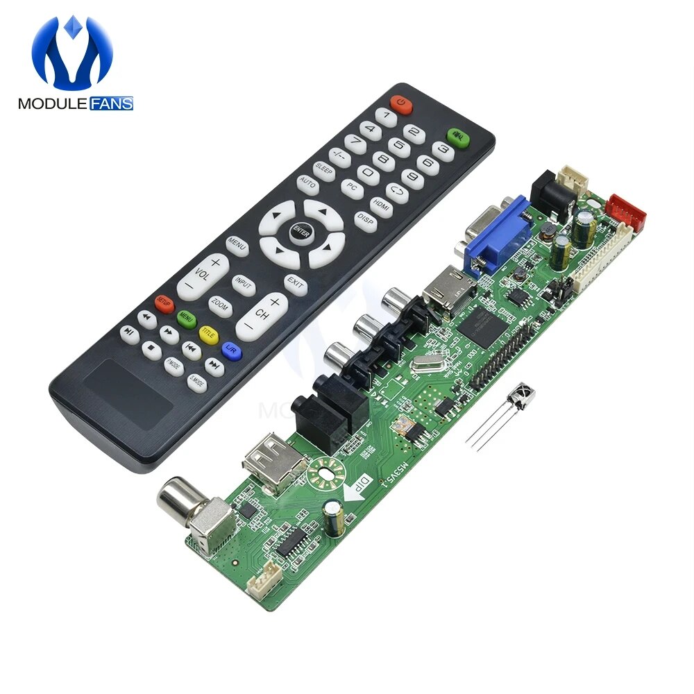 【Hey my home】Universal LCD Controller Board Resolution TV Motherboard VGA TV USB HDMI Inter Board Module