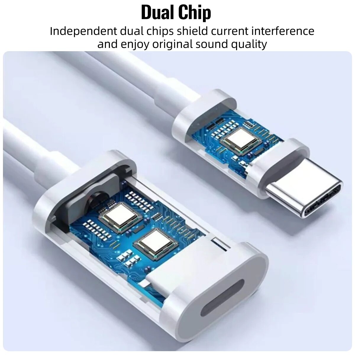 USB C to iOS Earphone Audio Adapter Cable for iPhone 15 promax Headphone Adapter Type C to Lightning Audio Converter for iPadPro. 