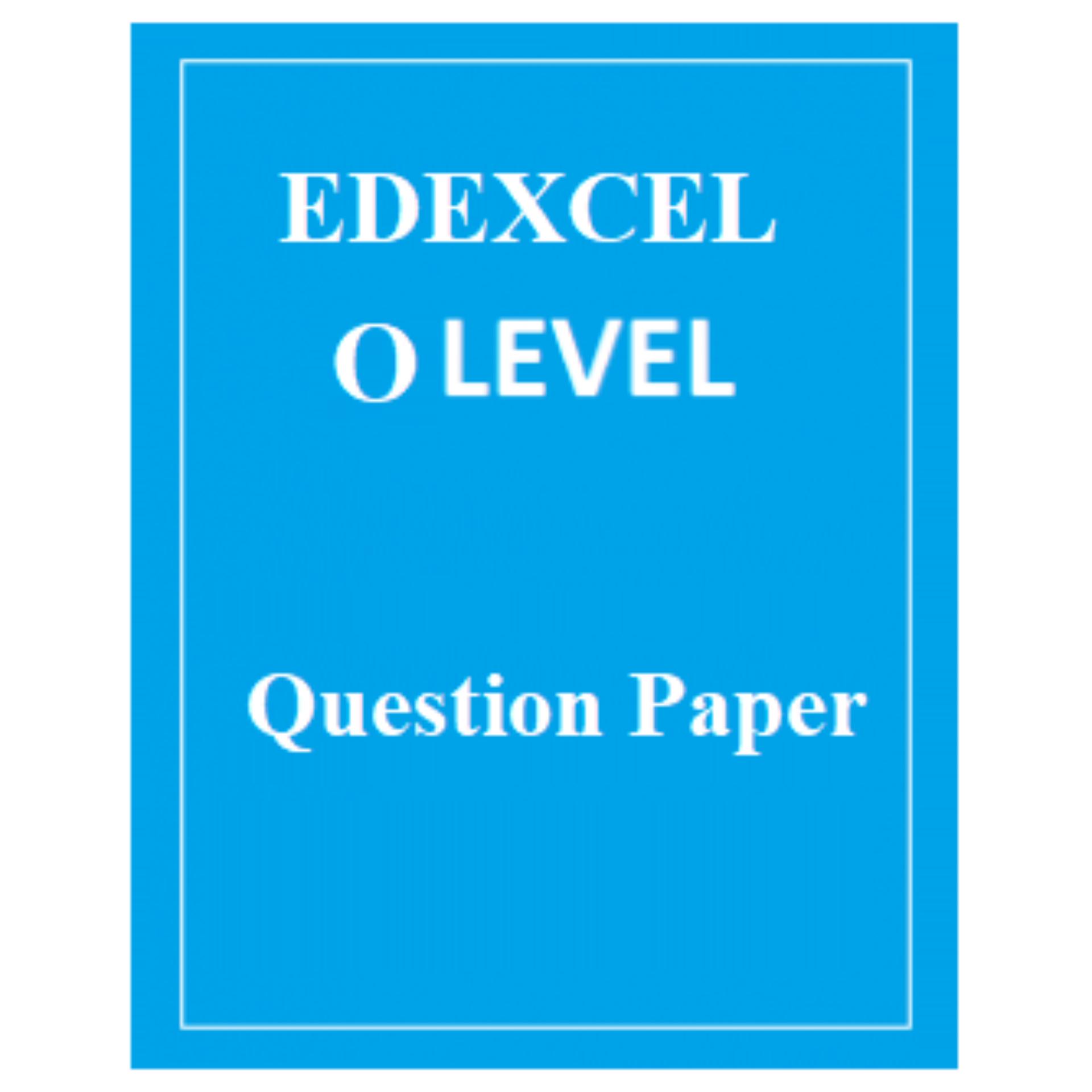 Edexcel IGCSE Mathematics A (Higher Tier) QUESTION PAPER. 
