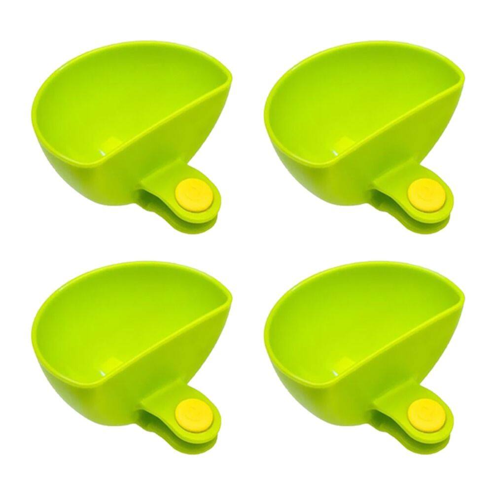JCZX 4Pcs Creative For Dinner Plate Dip Holders Clip-on Bowl Sauce Holder Sauce Grab Dip Clip Bowls Sauce Dip Container. 