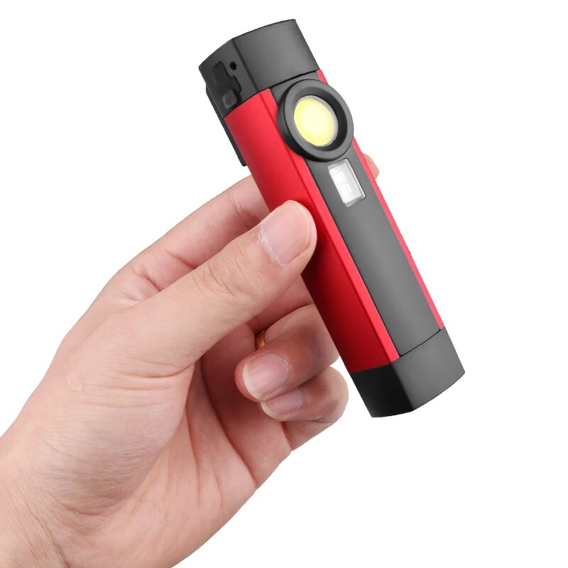 ZK20 Dropshipping COB XPE LED Flashlight Portable working torch UV black light 4 modes with magnet build-in battery lanterna. 