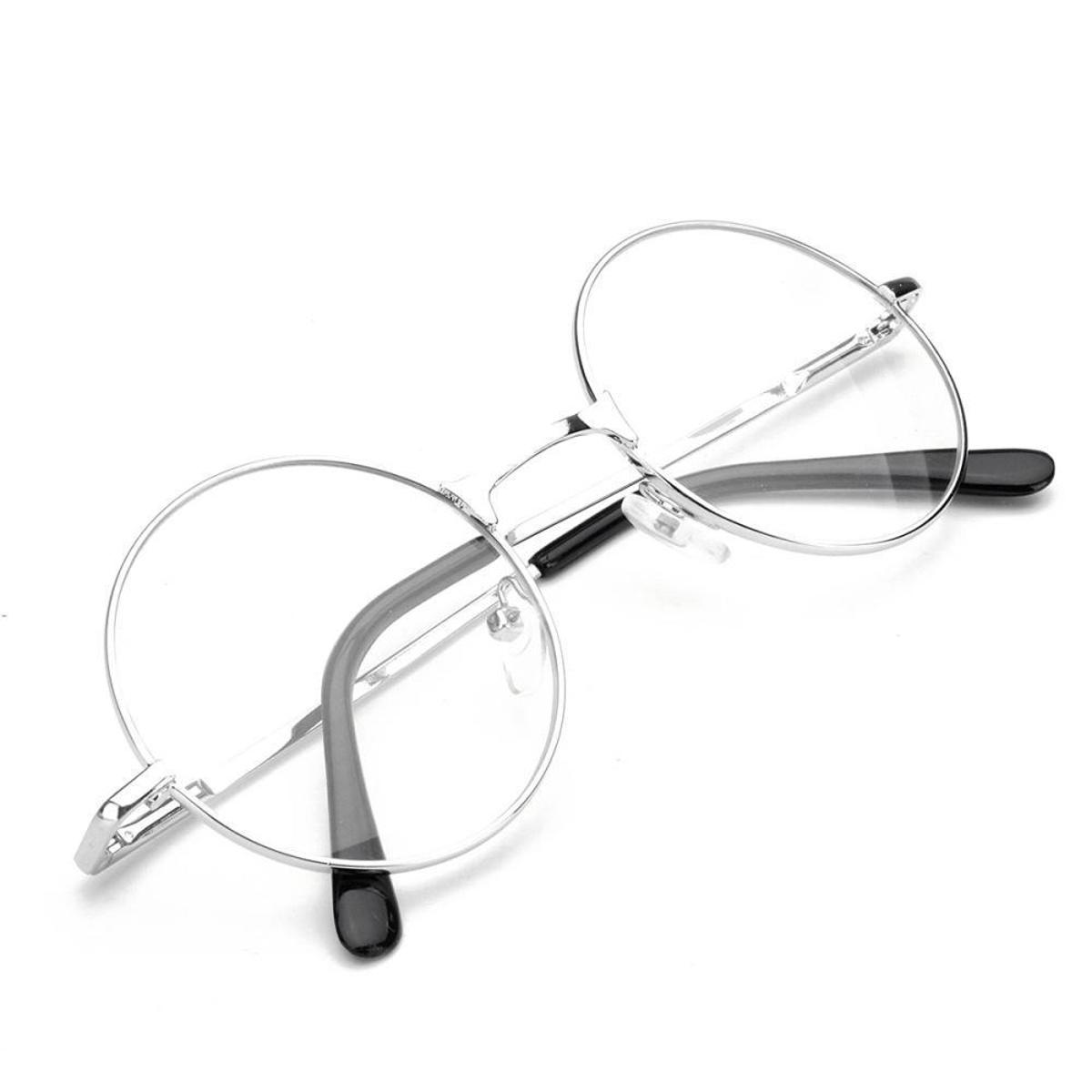 Unisex Aviator Sunglasses White Frame