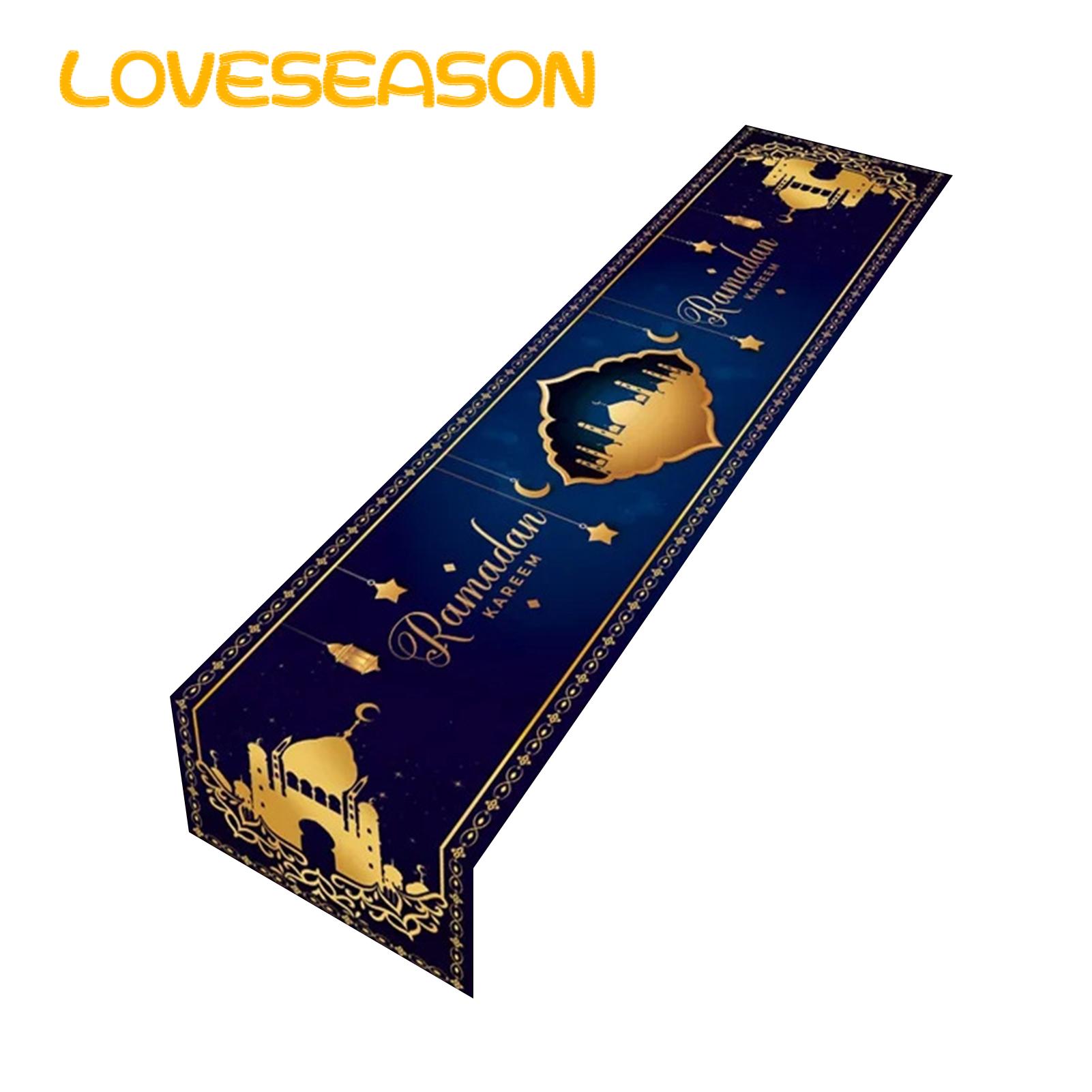 Ramadan Tablecloth Ramadan Table Runner Long Lasting Soft Decor for Mubarak Party Place Mat. 