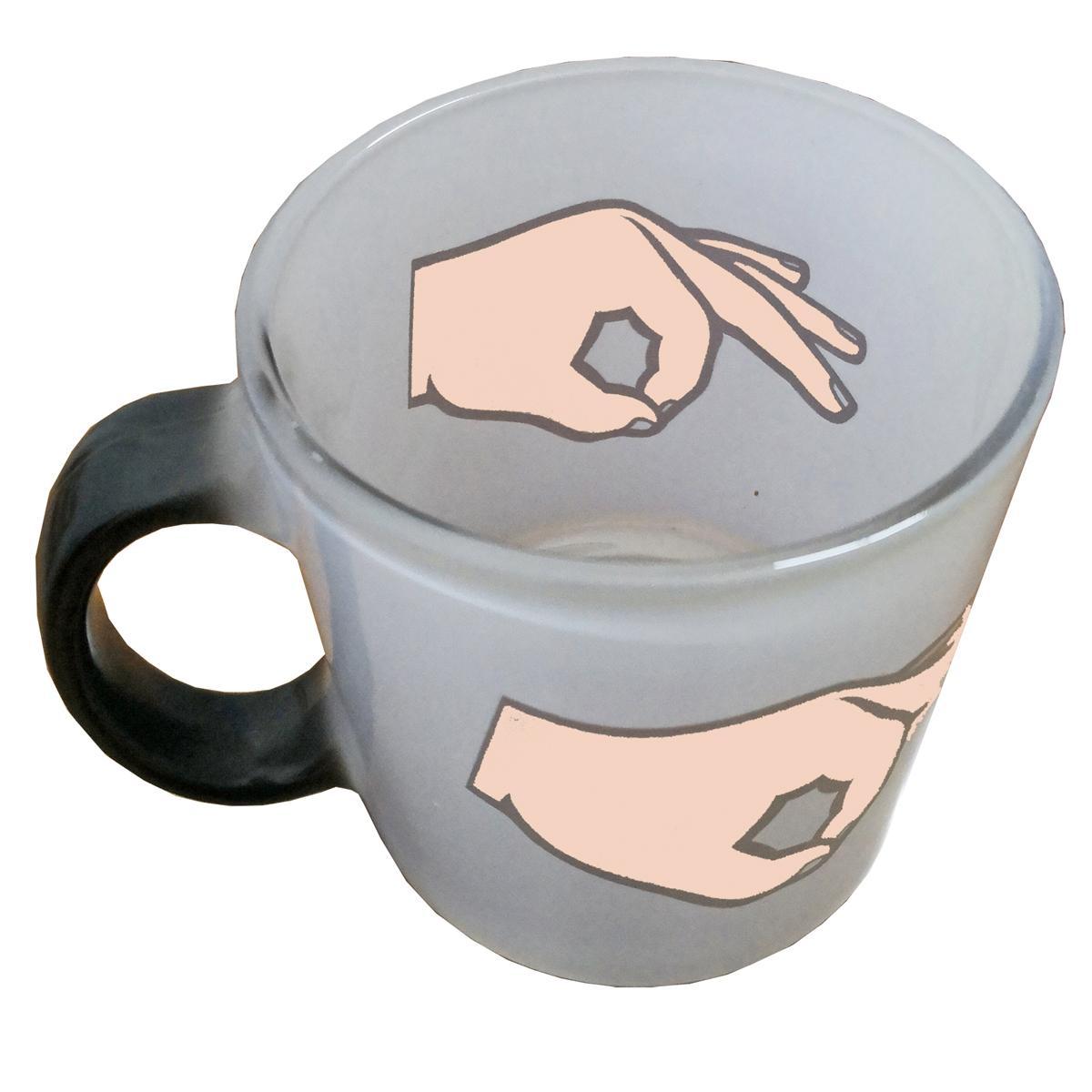 Circle Game Mug Heat Color Change Ball Gazer Lad Game Joke Funny Secret Santa. 