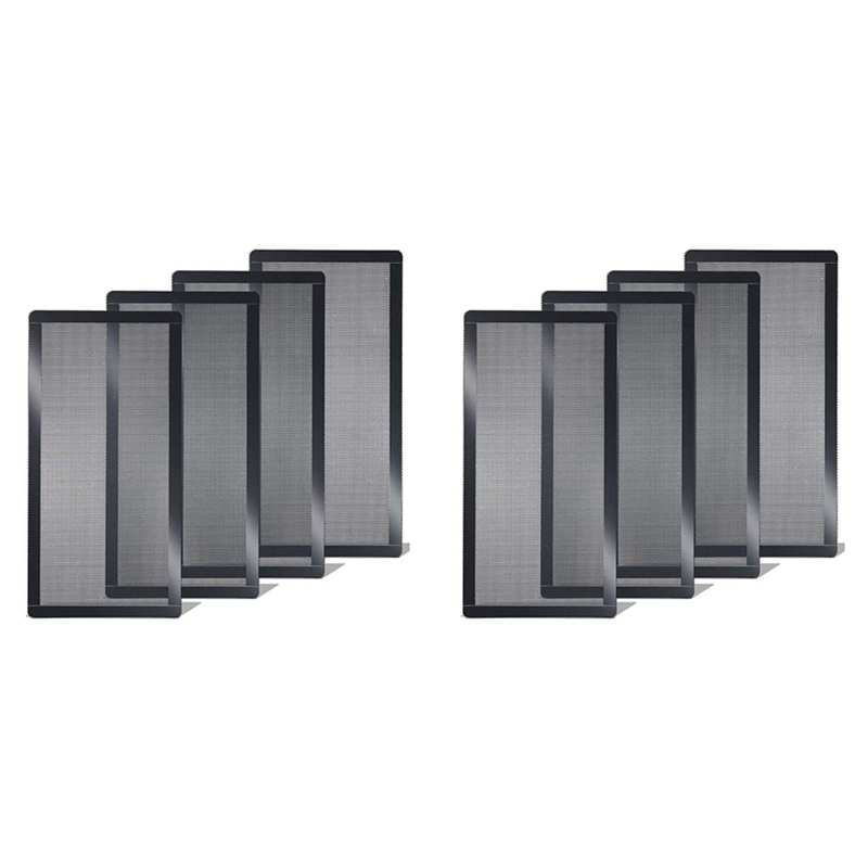 NXFDSIOZ 120X240mm Dust Filter for Computer Cooler Fan,Magnetic Frame Dust Filter,Dustproof PVC Cover Computer Fan Grills, 8 Pack