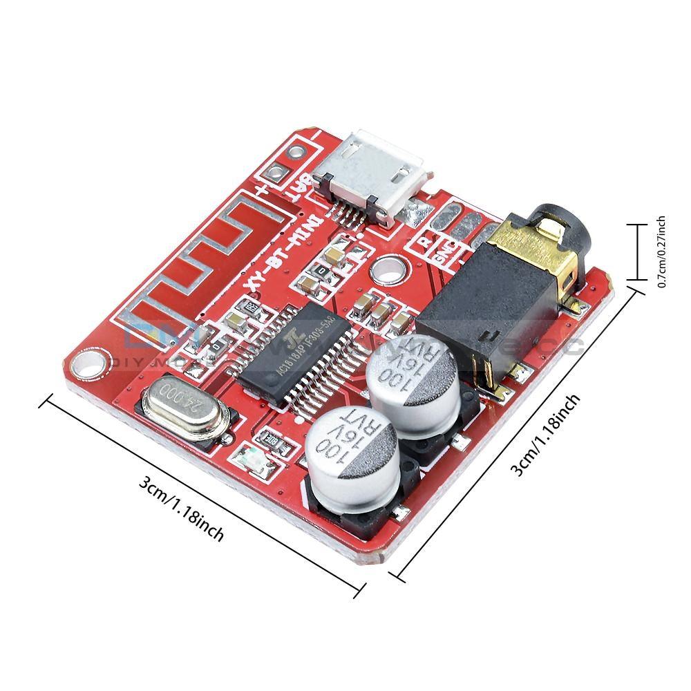 RED Color XY-BT-MINI 3.7-5V 4.1 Bluetooth Audio Receiver Mp3 Amplifiers Board For Car Speakers Audio Power Amplifiers Music Module Low Price. 