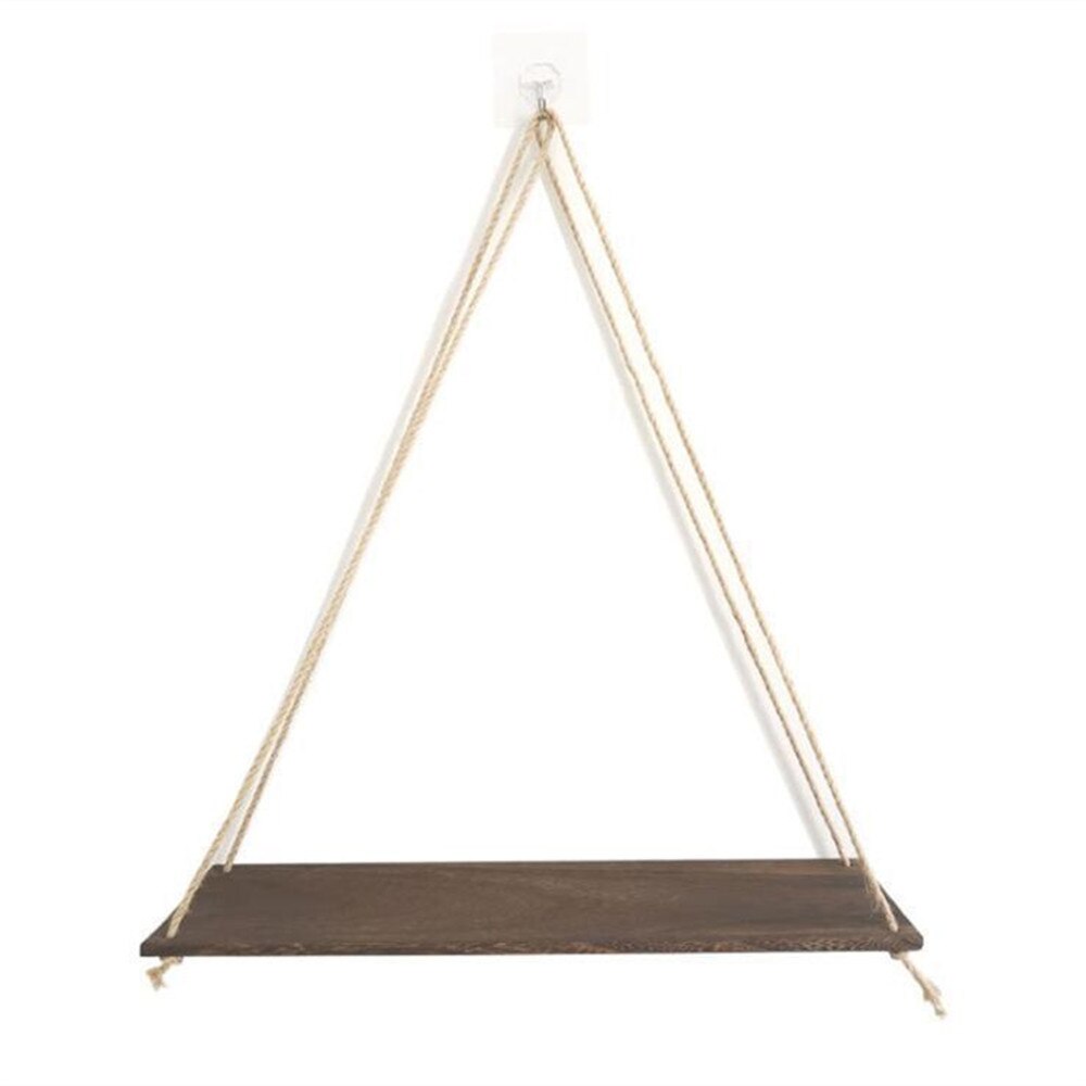 Bathroom Storage Shelf Wooden Wall Mounted Flower Pot Storage Rack Toilet Paper Shampoo Holders Bathroom Hardware Accessories