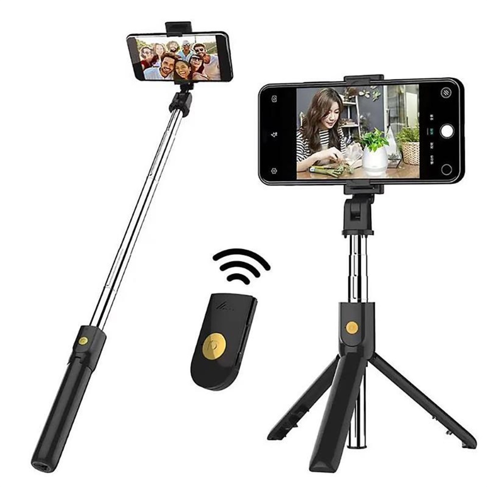 K07 Extendable Bluetooth Selfie Stick Mob/Ile Ph/One Tripod Desktop Holder For Selfie Live Broadcast. 