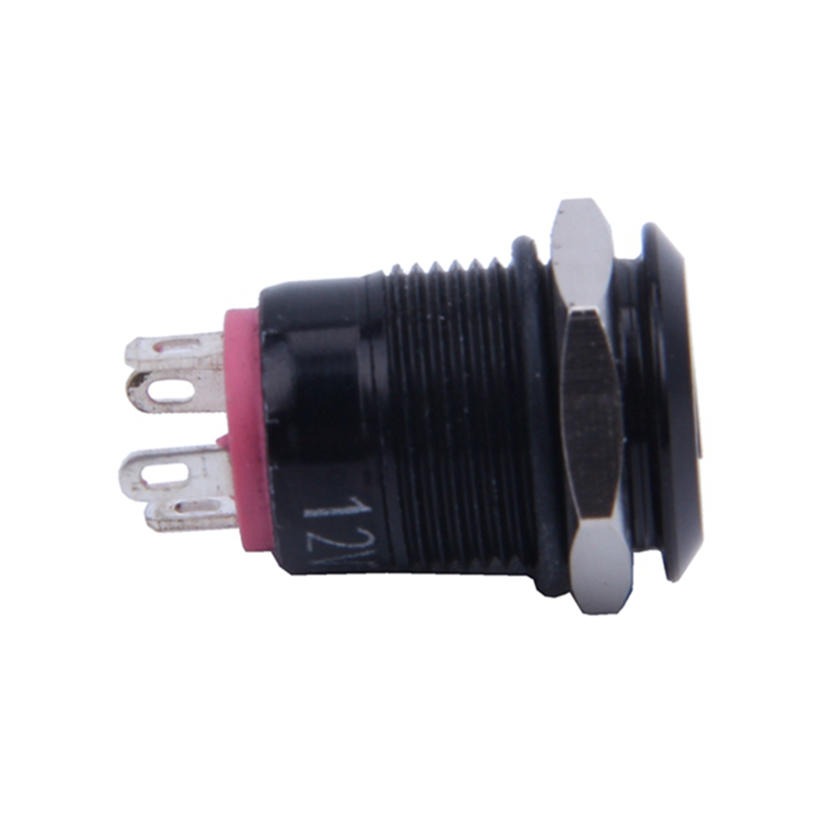 3X 12V 2A 9.5mm LED Metal Cap Momentary Push Button Switch Car DIY Modified, Red. 
