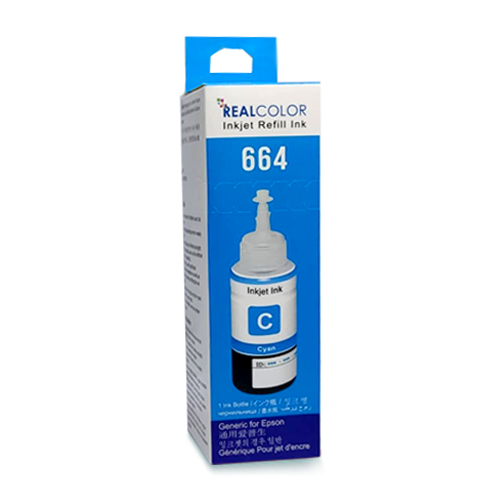 Realcolor 664 Inkjet Refill Ink Cyan– Bottle