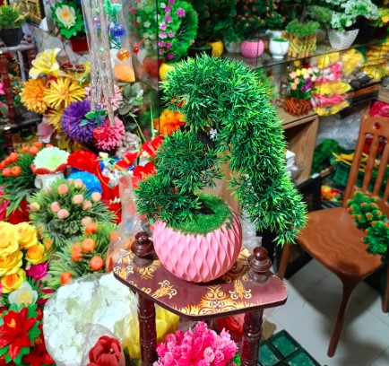 artificial flower বাড়ির বাগান সাজানোর জন্য কৃত্রিম ফুল নকল গাছ diy গাছ - 1 pcs. 