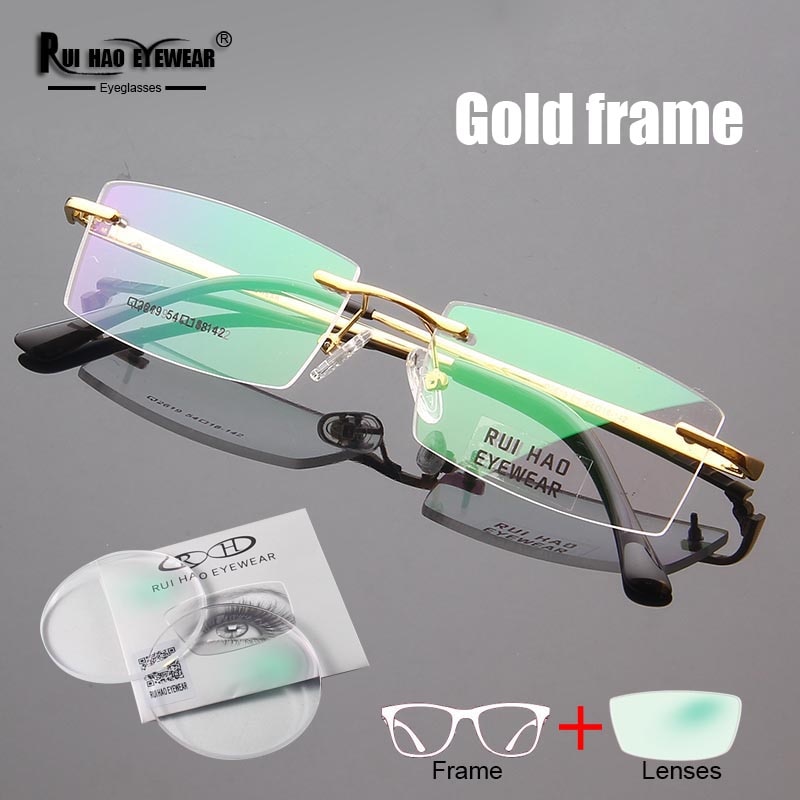 yopia rescription Eyeglasses mize esin Lenses lasses rogressie Spectacles ni imless lasses Frame 2619. 