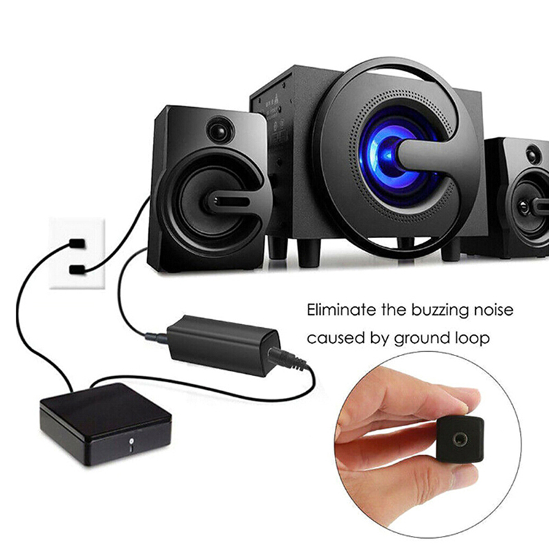 3.5mm Aux Audio Noise Filter Ground Loop Isolator Eliminate Car Electric Noise. 