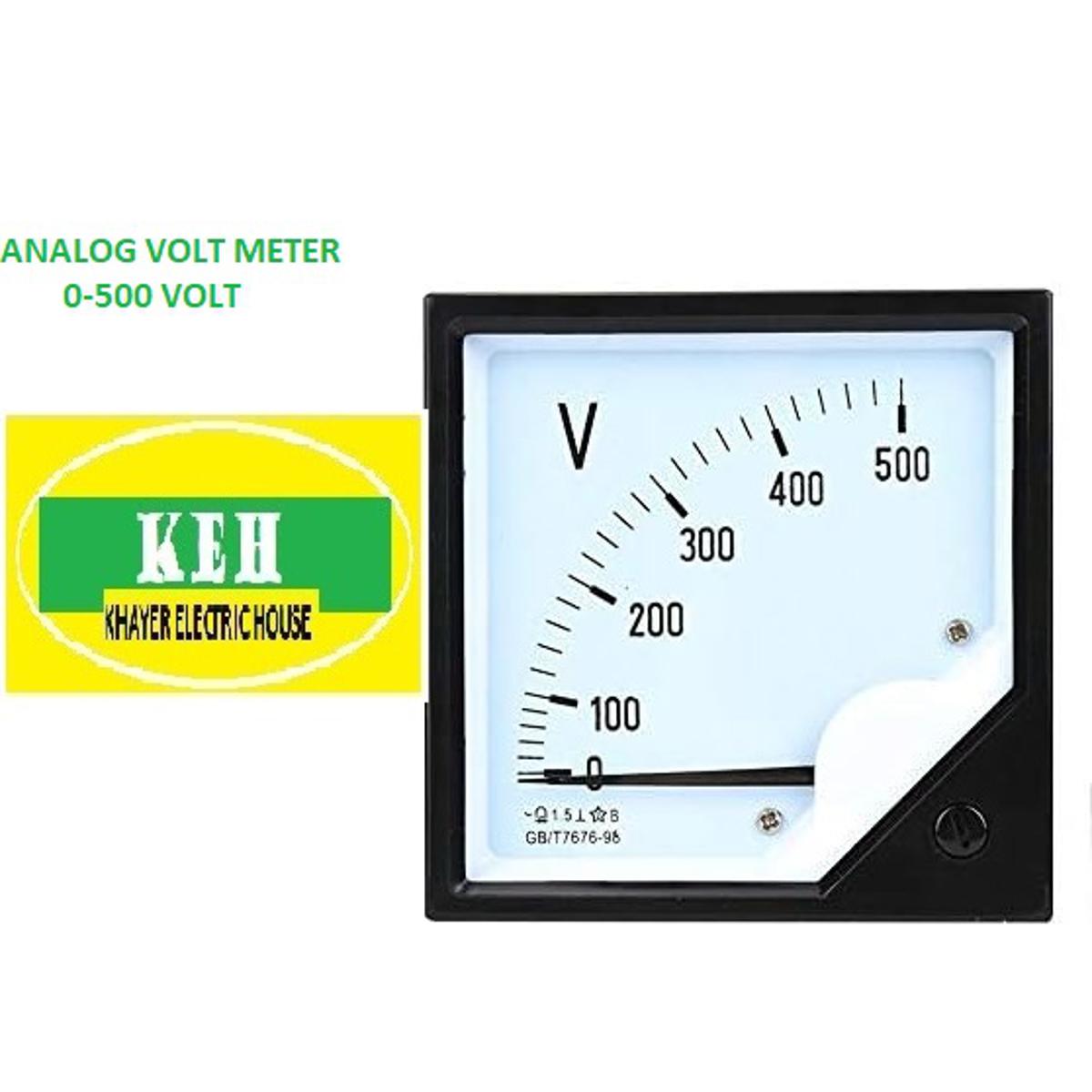 ANALOG DIRECT PANEL VOLT METER 0-500VOLT AC