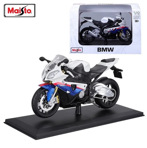 Maisto 1/12 BMW S1000RR Motorcycle Model Alloy Diecast Toy Collection Hobbies SUZUKI GSX R1000R Honda Off Road Autocycle Cars